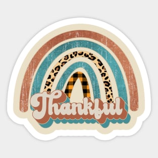 Thankful rainbow Sticker